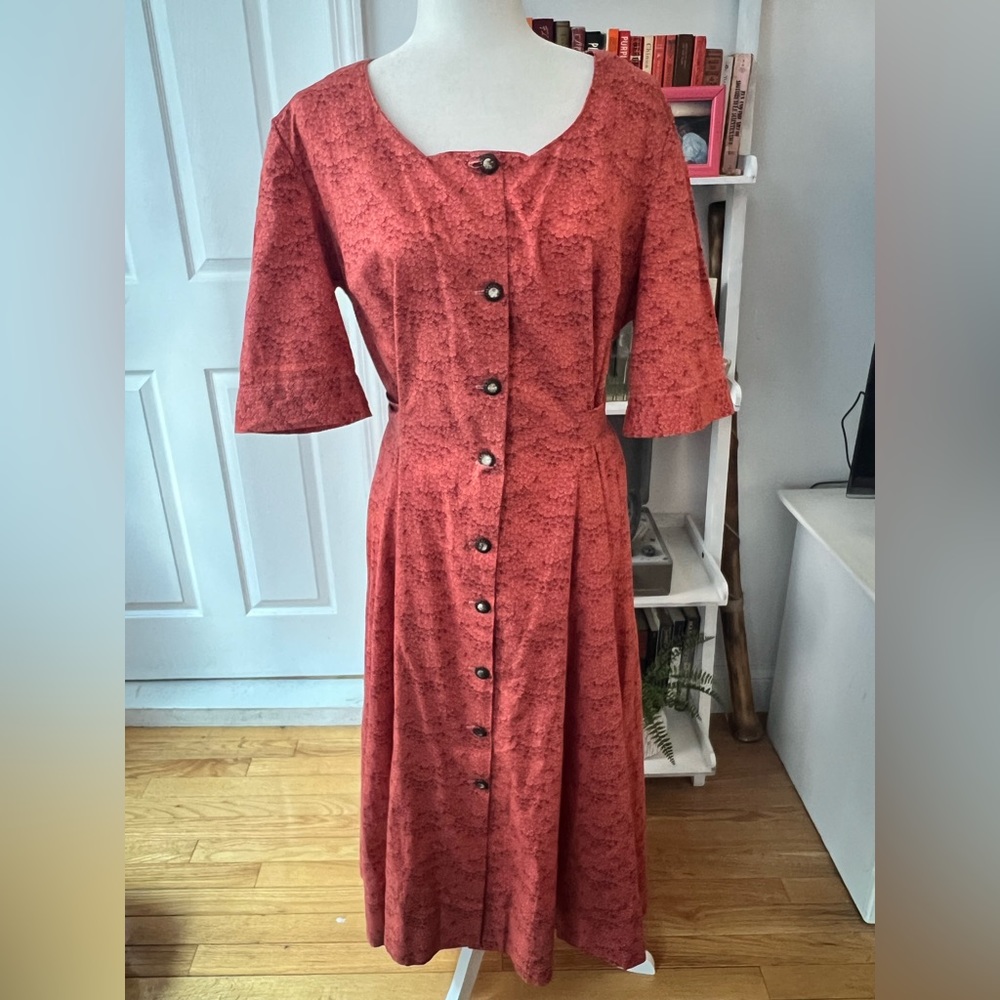 Pink Prairie Dress w/ tie-back